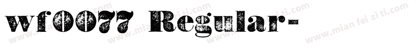 wf0077 Regular字体转换